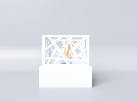 Биокамин "Русский огонь" Бруклин белый по цене 12 000 руб.