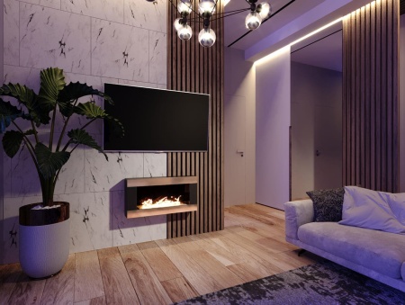 Биокамин "Русский огонь" Голд 800N настенный с защитным стеклом по цене 26 340 руб.