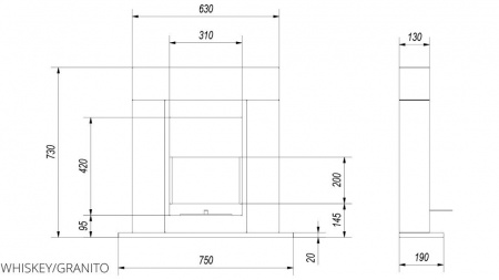 Биокамин WHISKEY, TUV черный по цене 36 960 руб.