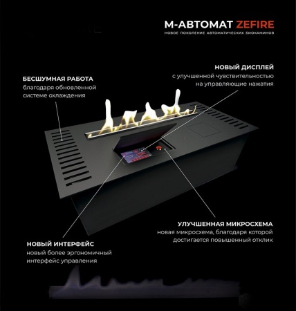 Автоматический биокамин ZeFire M 900 латунный по цене 269 000 руб.