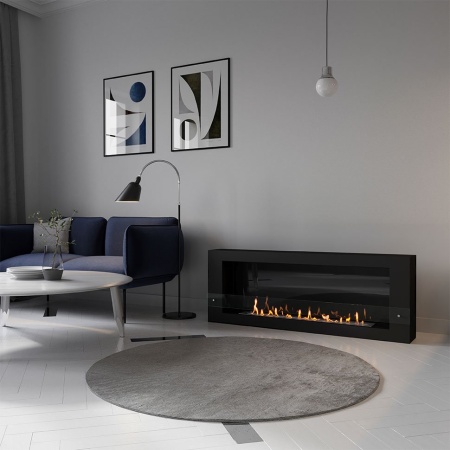 Биокамин SteelHeat WALL ONE 1200 LITE черный, стекло по цене 40 110 руб.