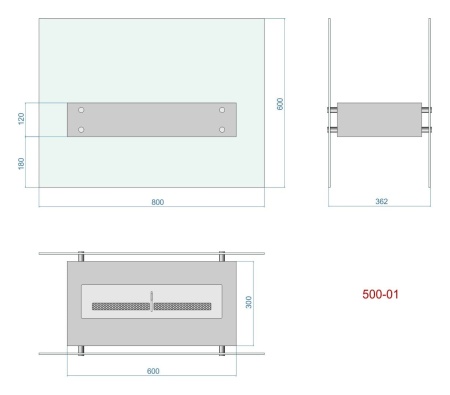 Напольный биокамин Lux Fire "Консул 1" 800 по цене 53 790 руб.