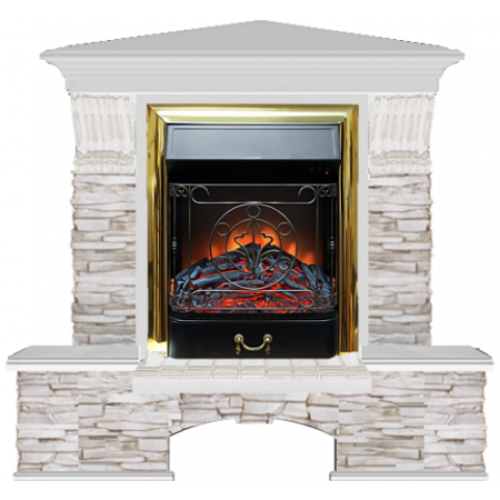 Бостон К Мисхор угловой (беленый дуб)+Majestic Brass