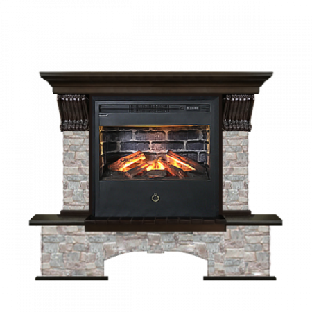 Бостон грот цветной (темный дуб)+Samba 3D