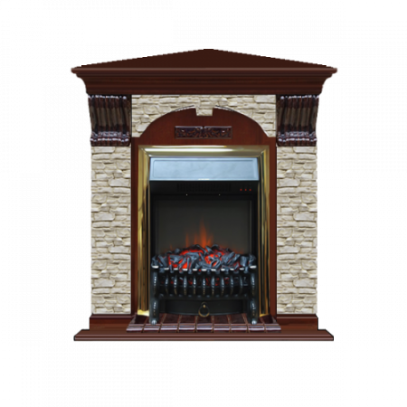 Арочный Грот однотонный угловой (красное дерево)+Fobos Brass Арочный Грот однотонный угловой (красное дерево)+Fobos Brass